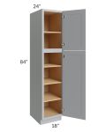 Asheville Grey Shaker 18x84 Wall Pantry Cabinet 