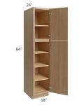 Asheville Rift Oak Shaker 18x84 Wall Pantry Cabinet