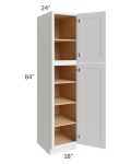 Bayville White 18x84 Wall Pantry Cabinet
