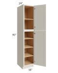 Asheville Cloud Shaker 18x90 Wall Pantry Cabinet