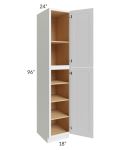 Asheville White Shaker 18x96 Wall Pantry Cabinet