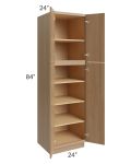 Township Rift Oak 24x84 Wall Pantry Cabinet