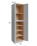 Asheville Grey Shaker 24x96 Wall Pantry Cabinet
