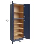 Bayville Blue 30x90 Wall Pantry Cabinet