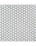 Penny Round Nero 6mm Matte Mosaic Wall Tile