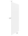 Midtown White Shaker 48 x 120 Back Panel (3/4" Thick)