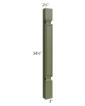 Midtown Hunter Green Shaker Plain Base Pilaster