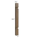 Midtown Mocha Shaker Plain Base Pilaster
