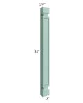 Midtown Mint Green Shaker 36" Wall Plain Pilaster