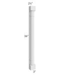 Belfast White 36" Wall Plain Pilaster