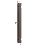 Vienna Kona Brown 36" Wall Plain Pilaster