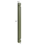 Midtown Hunter Green Shaker 42" Wall Plain Pilaster