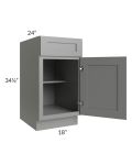 Shale Grey Shaker 18" Base Cabinet 