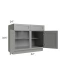 Shale Grey Shaker 42" Base Cabinet