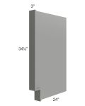Shale Grey Shaker Base End Panel / Appliance End Panel