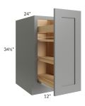 Shale Grey Shaker 12" Spice Rack Base Cabinet