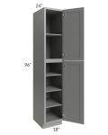 Shale Grey Shaker 18x96 Utility Cabinet