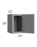 Shale Grey Shaker 12x18 Wall Cabinet