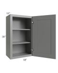 Shale Grey Shaker 18x30 Wall Cabinet