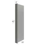 Shale Grey Shaker 15x42 Wall End Panel