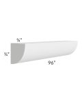 Brighton White Shaker 96" Quarter Round Molding