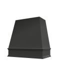 Black Raleigh Smooth Tapered Hood with Classic Molding