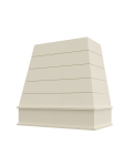 Linen Shaker Raleigh Shiplap Tapered Hood with Block Molding