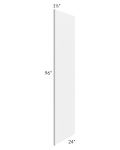 Stratus White 24x96 Refrigerator End Panel with 1-1/2" Stile