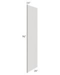 Salem Light Grey 24x96 Refrigerator End Panel with 1-1/2" Stile