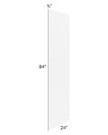 Vail White Shaker 24x84 Refrigerator End Panel