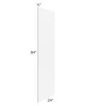 Alpine White Shaker 24x84 Refrigerator End Panel