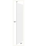 Midtown White Shaker 24x96 Refrigerator End Panel