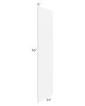 Portland White 24x96 Refrigerator End Panel