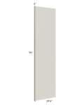 Milan Beige Matte 25x96 Refrigerator End Panel with 3" Stile