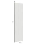 Milan Cream 25x96 Refrigerator End Panel with 3" Stile