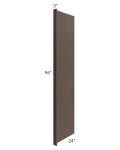 Tuscan Kona Brown 24x96 Refrigerator End Panel with 3" Stile