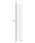 Midtown White Shaker 24x96 Refrigerator End Panel with 3" Stile