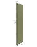 Midtown Hunter Green Shaker 24x96 Refrigerator End Panel with 3" Stile