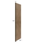 Midtown Mocha Shaker 24x96 Refrigerator End Panel with 3" Stile