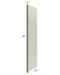 Midtown Pistachio Green Shaker 24x96 Refrigerator End Panel with 3" Stile