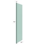 Midtown Mint Green Shaker 24x96 Refrigerator End Panel with 3" Stile