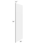 Midtown White Shaker 30x96 Refrigerator End Panel with a 1-1/2" Return