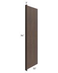 Tuscan Kona Brown 30x96 Refrigerator End Panel with a 3" Return