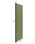 Midtown Hunter Green Shaker 30x96 Refrigerator End Panel with a 3" Return