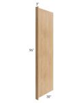 Midtown Timber Shaker 30x96 Refrigerator End Panel with a 3" Return