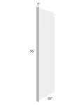 Vienna Cloud 30x96 Refrigerator End Panel with a 3" Return