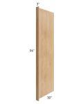 Vienna Timber 30x96 Refrigerator End Panel with a 3" Return