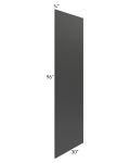 Midtown Black Shaker 30x96 Refrigerator End Panel