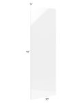 Milan White Gloss 30x96 Refrigerator End Panel