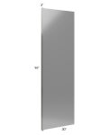 Milan Grey Gloss 30x96 Refrigerator End Panel with 3" Stile